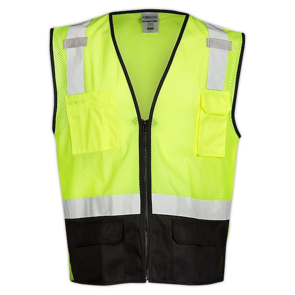 M.L.Kishig Cls 2 Lime/Blk Btm Vest Xxxl, 3Xl 1509 2X-3X - main